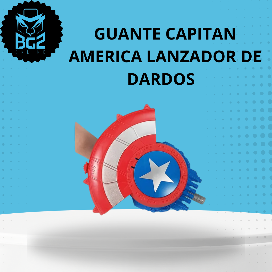 GUANTE CAPITAN AMERICA LANZADOR DE DARDO
